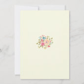 Invitation Mariage Fleur sauvage de l'aquarelle Mountain Mead (Dos)