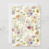 Invitation Mariage Fleur sauvage de Meadow Bohemian (Dos)