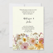 Invitation Mariage Fleur sauvage de Meadow Bohemian (Devant)
