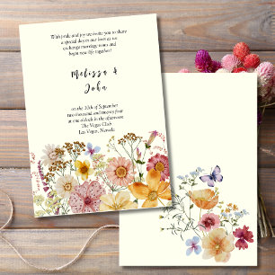 Invitation Mariage Fleur sauvage de Meadow Bohemian