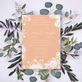 Invitation Mariage Fleur sauvage de Peach Bohemian
