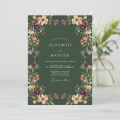 Invitation Mariage Fleur Sauvage de Prunier de Forêt (Debout devant)