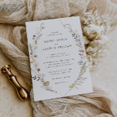 Invitation Mariage Fleur sauvage de terre