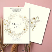 Invitation Mariage Fleur sauvage de White Tan Rustic Boho