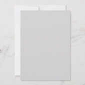 Invitation Mariage Fleur sauvage d'hiver Gray Elegant (Dos)