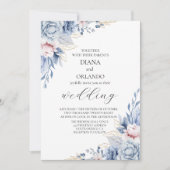 Invitation Mariage Fleur sauvage Elegant Boho (Devant)