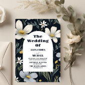Invitation Mariage Fleur sauvage Elegant Boho