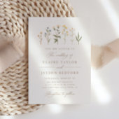 Invitation Mariage Fleur sauvage Elegant Boho