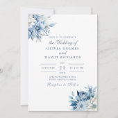 Invitation Mariage Fleur sauvage élégant et élégant (Devant)