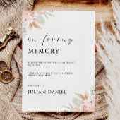Invitation Mariage fleur sauvage En Symbole Mémoire Amour,