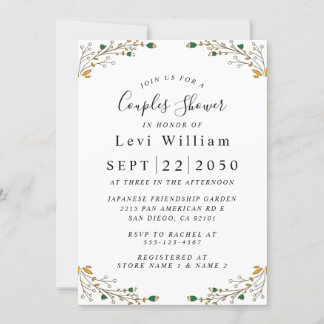 Invitation Mariage fleur sauvage, Fête des mariées Florale Bo