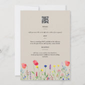 Invitation Mariage fleur sauvage Inviter Floral Print ou Digi (Dos)