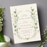 Invitation Mariage Fleur sauvage ivoire Elegant<br><div class="desc">Cette élégante invitation de mariage est composée de fleurs sauvages d'aquarelle peints à la main, disposés dans une couronne et agrémentés d'un papillon, ce qui en fait un lieu idéal pour le printemps, l'été ou les mariages de automne. Pour une personnalisation plus avancée de cette conception, cliquez sur le BOUTON...</div>