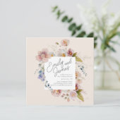 Invitation Mariage  Fleur sauvage Jardin lux (Debout devant)