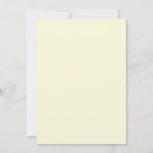 Invitation Mariage Fleur Sauvage Jaune Beurre (Dos)