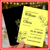 Mariage Fleur sauvage jaune beurre
