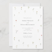 Invitation Mariage Fleur sauvage Leander (Devant)