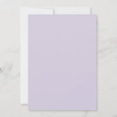 Invitation Mariage Fleur Sauvage Lilas Atténué (Dos)