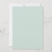 Invitation Mariage Fleur Sauvage Lilas Menthe (Dos)