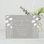 Invitation Mariage Fleur sauvage moderne (Debout devant)