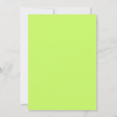 Invitation Mariage Fleur Sauvage Orange Chartreuse (Dos)