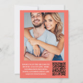 Invitation Mariage Fleur sauvage rose jaune rose (Dos)