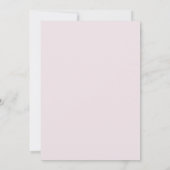 Invitation Mariage Fleur Sauvage Rose Pervenche (Dos)