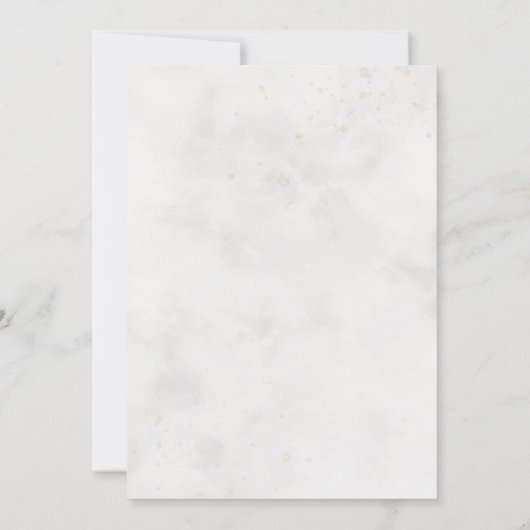 Invitation Mariage Fleur sauvage rustique (Dos)