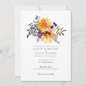 Invitation Mariage Fleur sauvage Rustique de tournesol d'été (Devant)