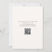 Invitation Mariage Fleur sauvage simple (Dos)