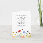 Invitation Mariage Fleur sauvage Spring Meadow (Devant)