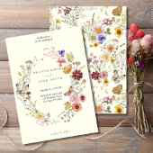 Invitation Mariage Fleur sauvage Terracotta Flora Boho