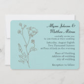 Invitation Mariage Fleur Simple Elegance (Devant)