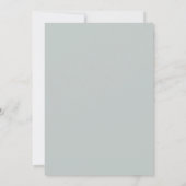 Invitation Mariage Fleurie Ardoise Claire (Dos)