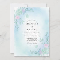 Mariage Fleurie Bleu Céleste Sérénité