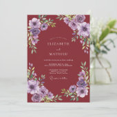 Invitation Mariage Fleurie Bordeaux (Debout devant)