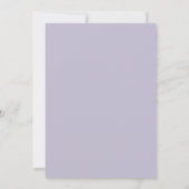 Invitation Mariage Fleurie Champagne Lilac (Dos)