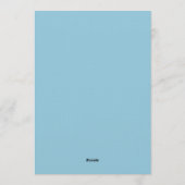 Invitation Mariage Fleurie Corail Sarcelle Peinte (Dos)