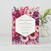 Invitation Mariage Fleurie de Bourgogne (Debout devant)
