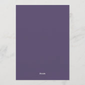 Invitation Mariage Fleurie de Prunier (Dos)