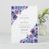 Invitation Mariage Fleurie de Prunier (Debout devant)