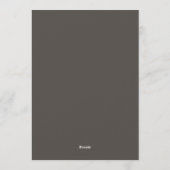 Invitation Mariage Fleurie de Velours Grenat (Dos)