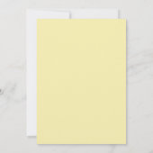 Invitation Mariage Fleurie Jaune Pâle Douce (Dos)