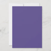 Invitation Mariage Fleurie Lavande Navy (Dos)