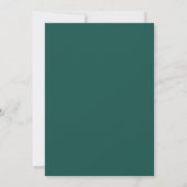 Invitation Mariage Fleurie Profondement Vert (Dos)