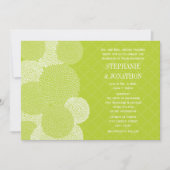 Invitation Mariage Fleuris Modernes Chrysanthème Citron (Devant)