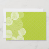 Invitation Mariage Fleuris Modernes Chrysanthème Citron (Dos)