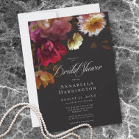 Mariage Fleuris Noir Tableaux Rouge Bourgogne Ente