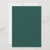 Invitation Mariage Fleurissant Botanique Teal (Dos)