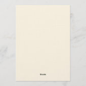 Invitation Mariage Fleurissant Bourguignon (Dos)